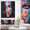 Designart - Fantasy Woman Oil portrait - Glamour Painting Print on Wrapped Canvas set